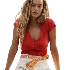 Anthropologie Mika Ribbed Top